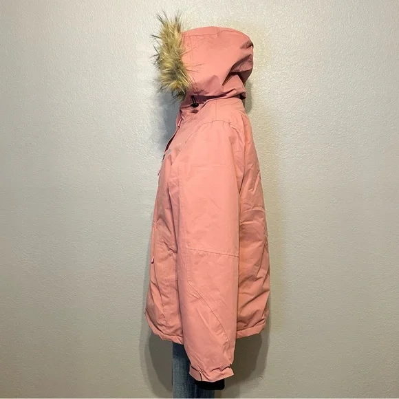 Pink Heated Jacket with Fur Hood - Picture 7 of 13